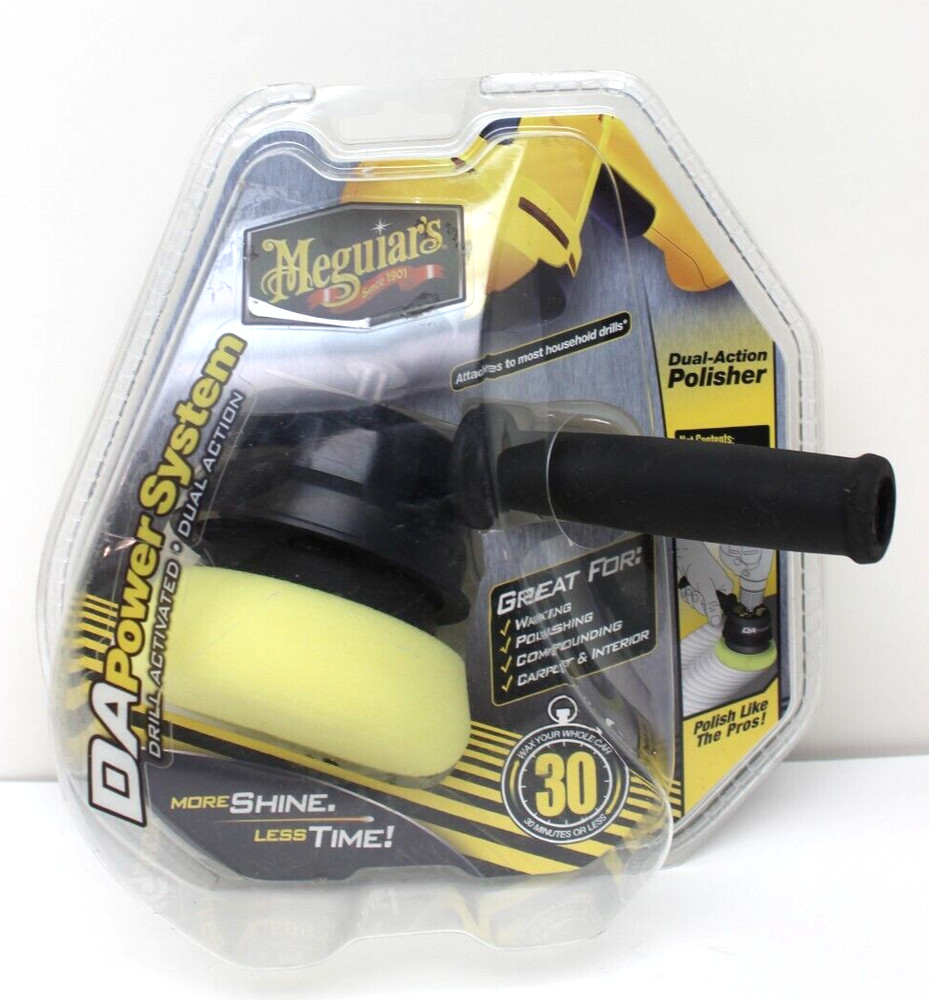 Meguiars DA PowerSystem Dual-Action Polisher G3500 Detailing Tool Attachment NIP