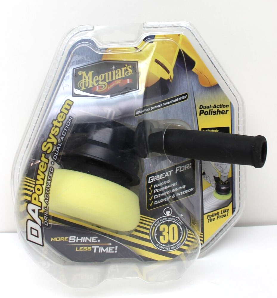 Meguiars DA PowerSystem Dual-Action Polisher G3500 Detailing Tool Attachment NIP