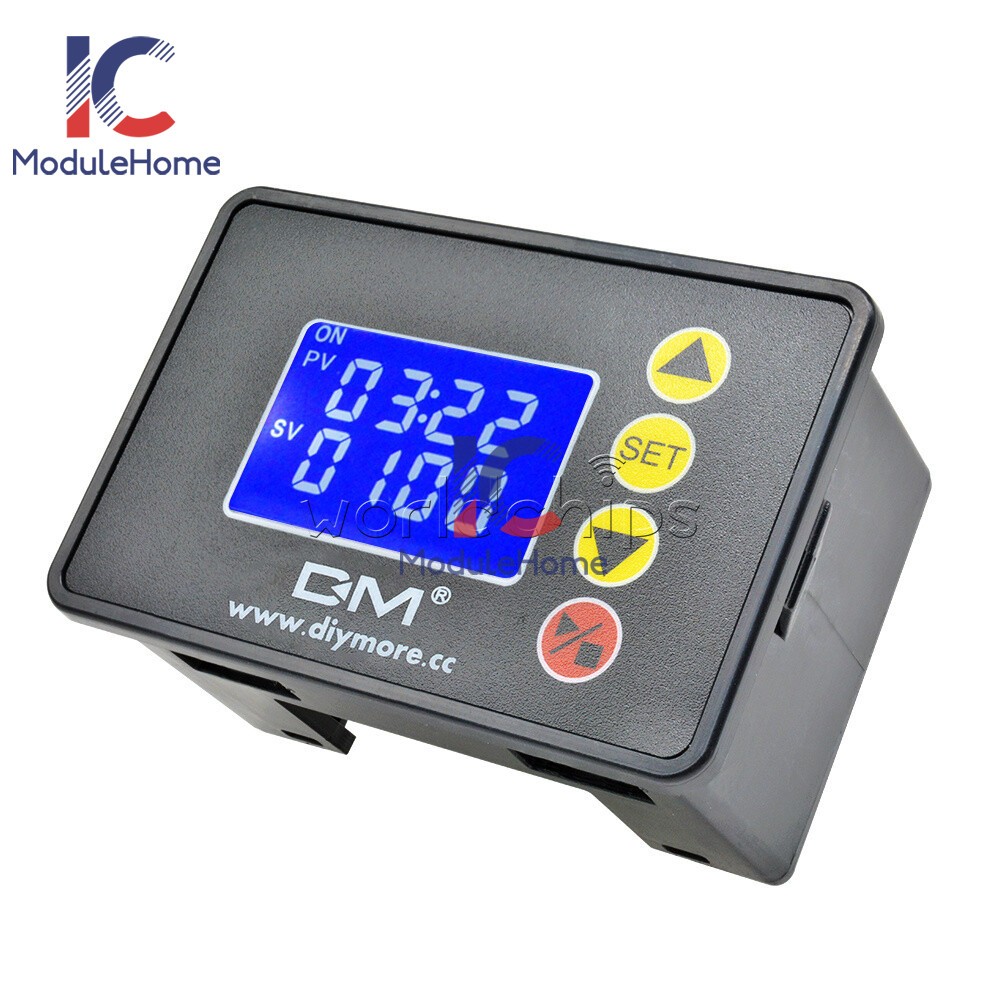 AC110~220V 1.37"LCD Microcomputer Time Controller Timing Module 10A 0000~9999S