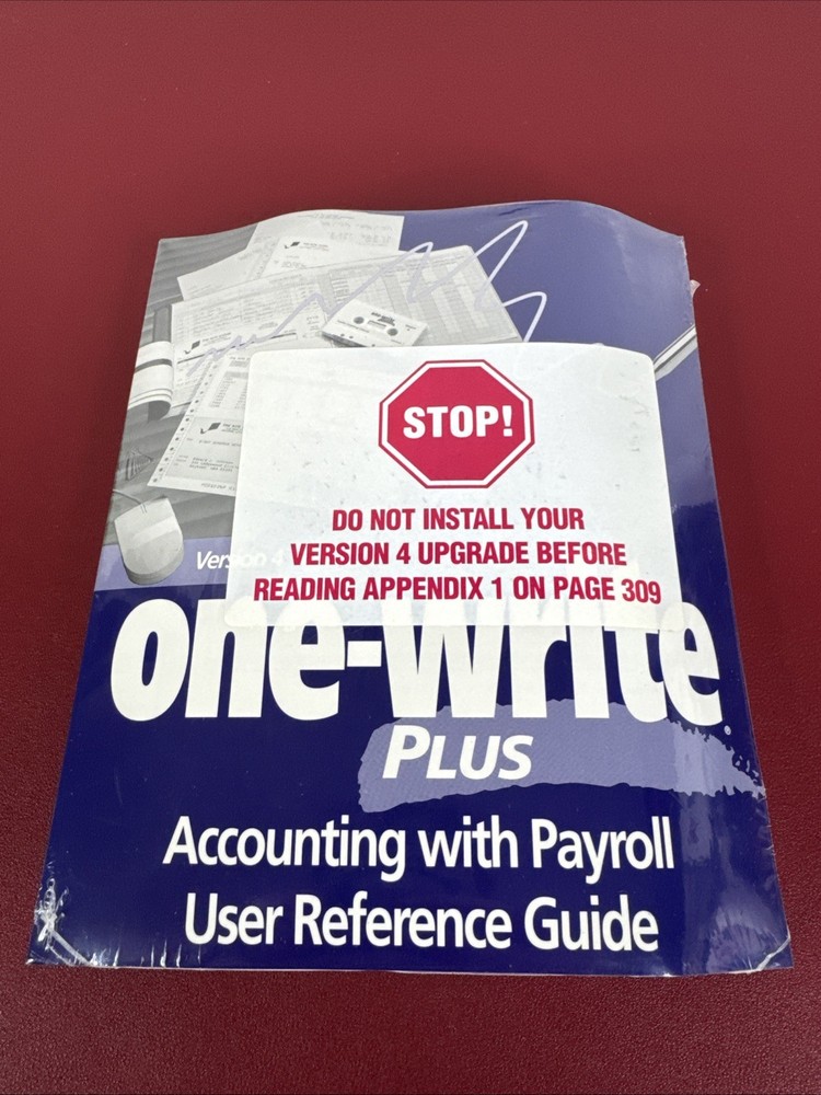 New Sealed One Write Plus Version 4,  Accounting Payroll - Software