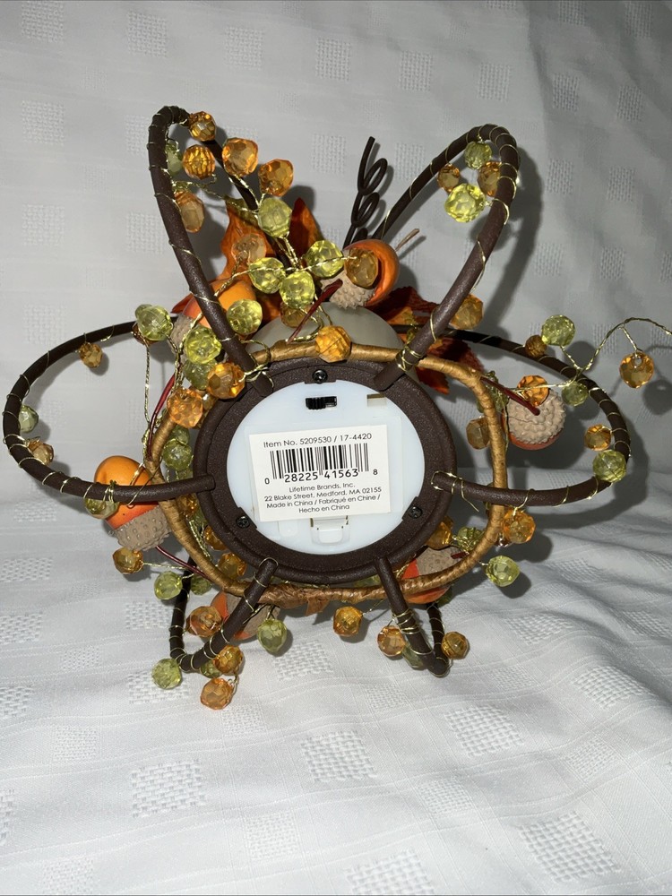 Metal Fall Decorated Pumpkin