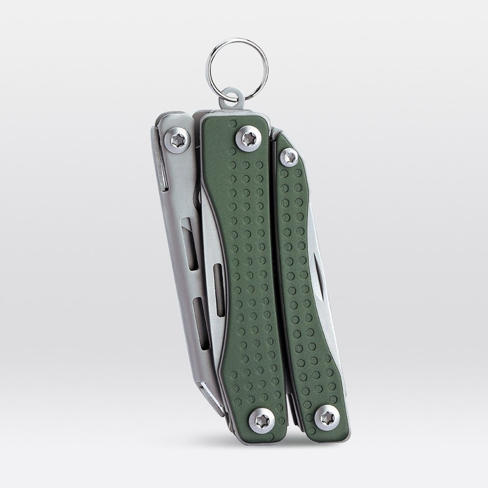 NexTool Mini Flagship Multitool Essential Tools w/Green Stainless Steel Handles