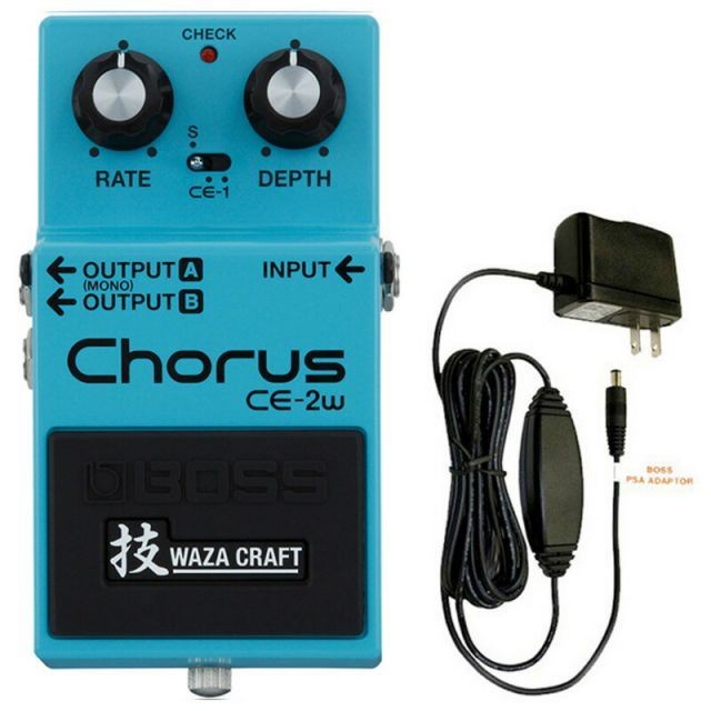 BOSS CE-2W Chorus Compact Effects + PSA-100S2 Adapter Set