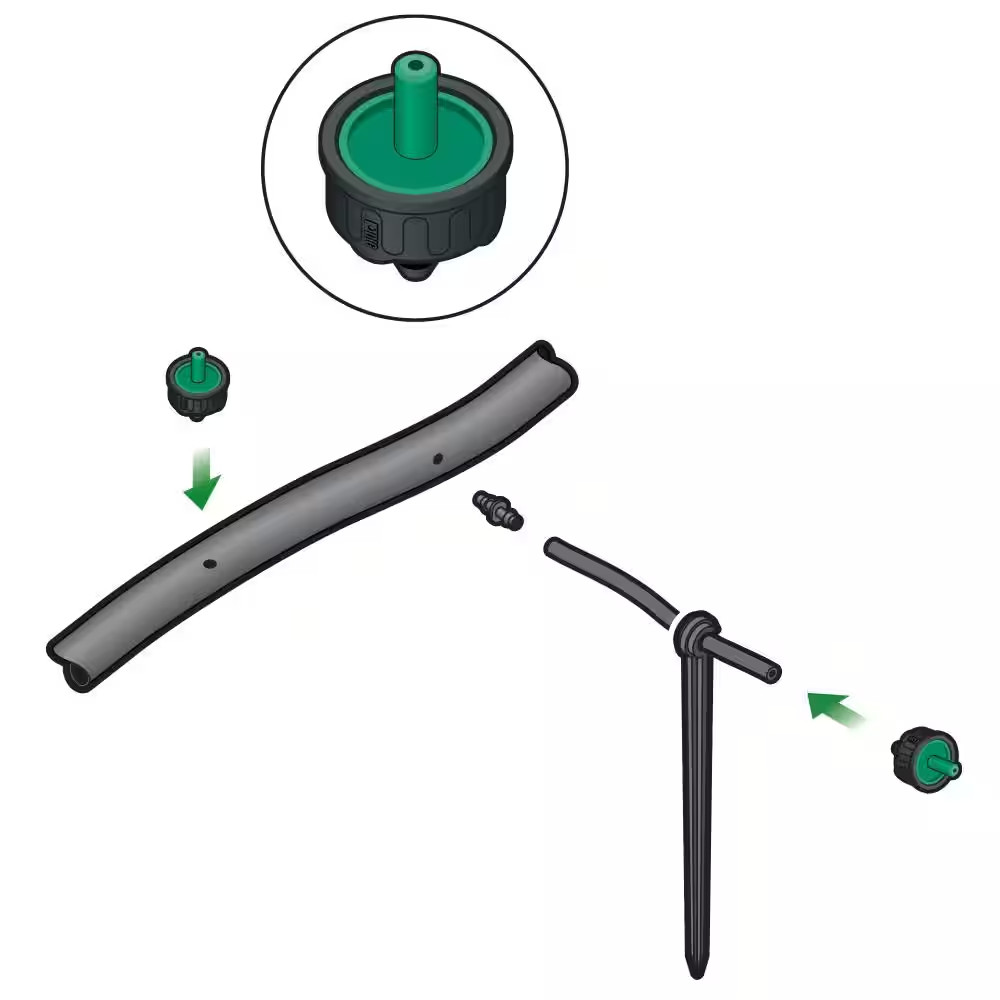 2 GPH Pressure Compensating Dripper (10-Pack)