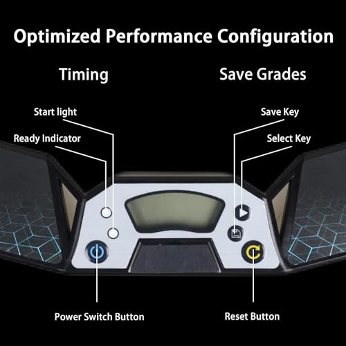 Timer for Professional Athletics, Touch Control Timers with Display, Black5