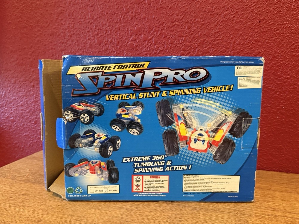 Remote Control Spin Pro Vertical Stunt & Spinning Vehicle In Box