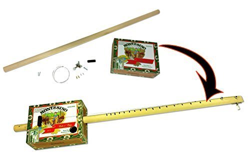 One-String Cigar Box Diddley Bow Kit - Great Gift for Handy Persons