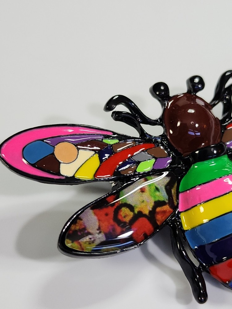 Butterfly Brooch Pin Large Size Multi-Color