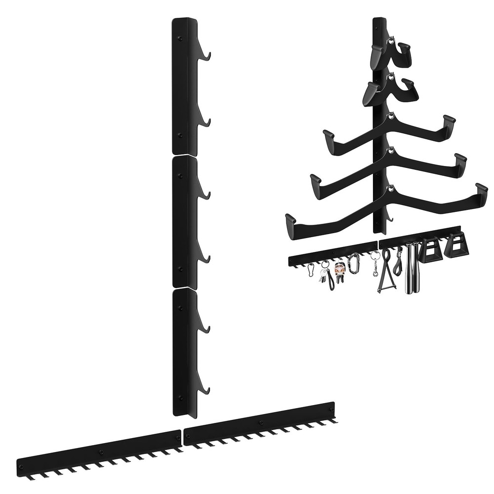 Lat Pull Down Bar Storage Rack Wall Mount,Gym Storage Wall Organizer for Lat ...