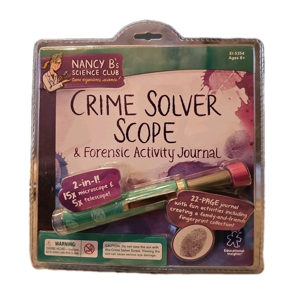 Nancy B's Science Club Crime Solver Scope And Activity Journal