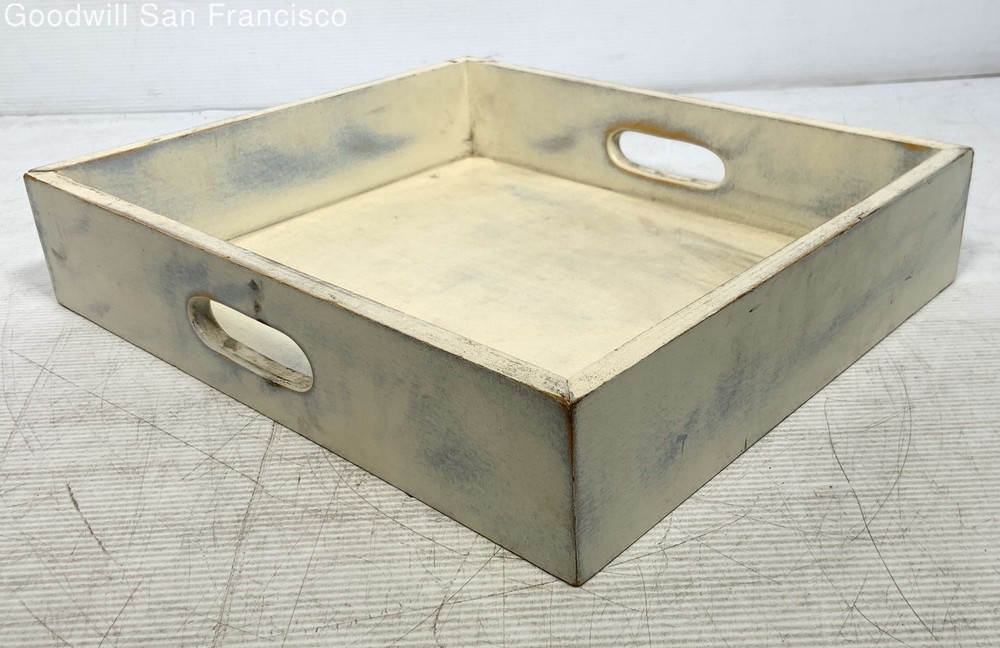 Vintage ELEVATIONS Distressed Wood Storage Drawer Pull Handle Retro Shabby Chic
