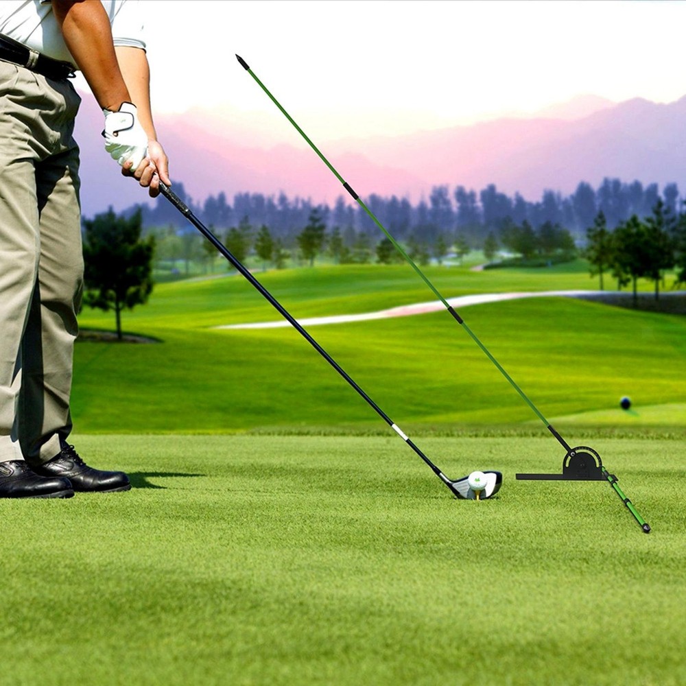 Golf Stick Holder Adjustable Compact Training Aid Golf Alignment Practice