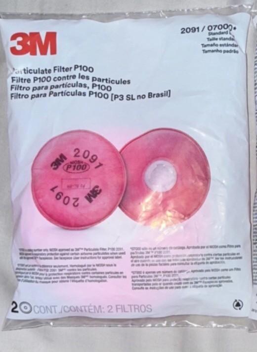 10 Pair. 3M P100 Particulate Filter - 2091 -