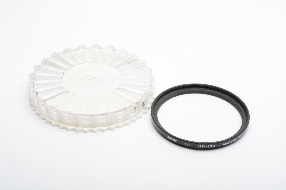 B+W 72mm to 67mm step down adapter ring 72EI-67EA, New