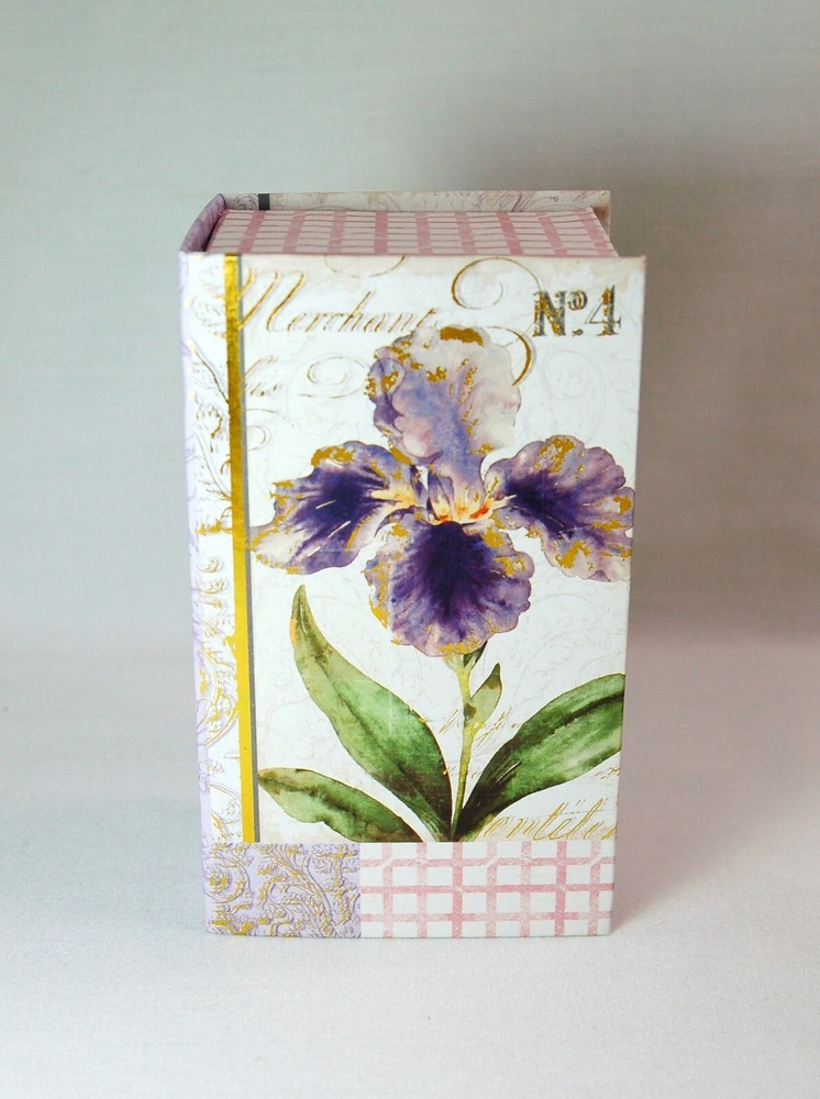 SET OF 4 SMALL DECORATIVE BOXES: Book shape, Hexagonal shape, Rectangular Shape