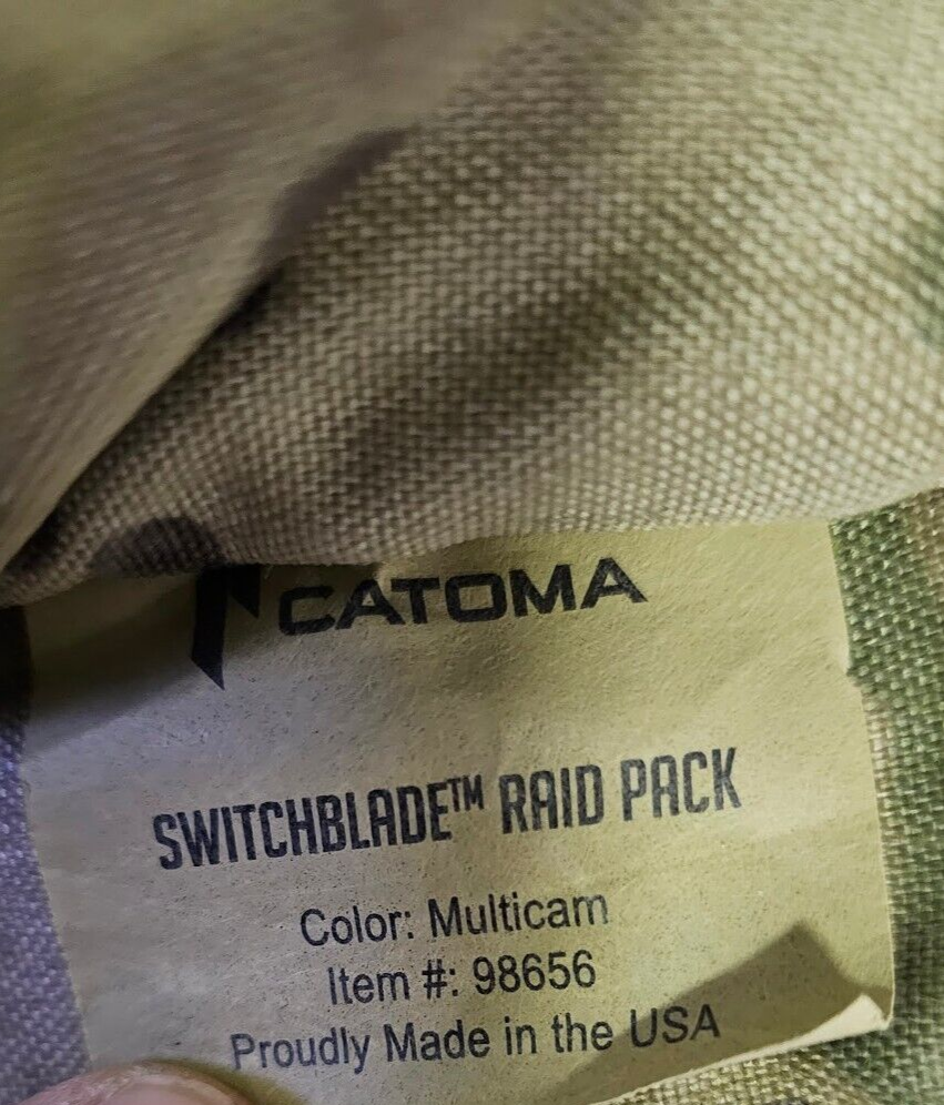 CATOMA Backpack Switchblade X-FLAP Multicam Item # 98666 & RAID PACK