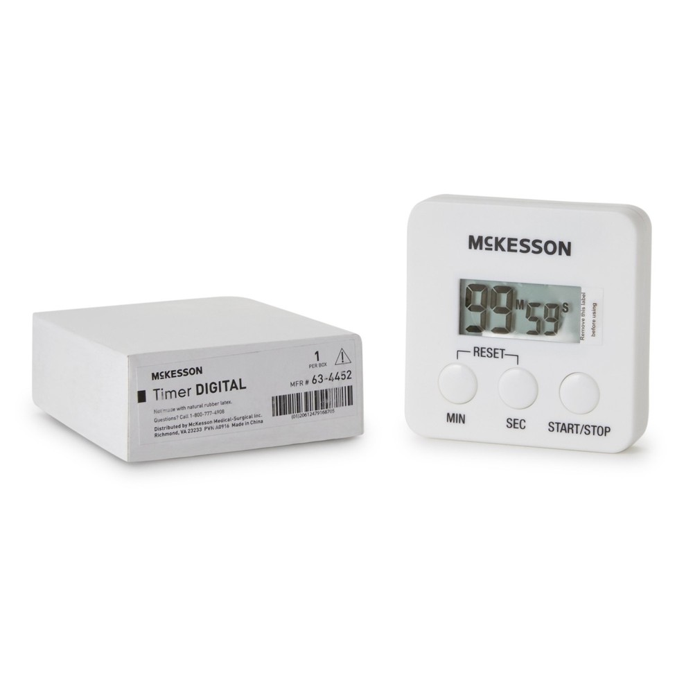 McKesson Magnetic Digital Timer for Kitchen Cooking Classroom 2.75 x 2.75 in