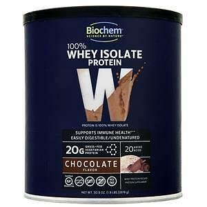 Biochem 100% Whey Protein Isolate - Grass Fed Chocolate 878 grams