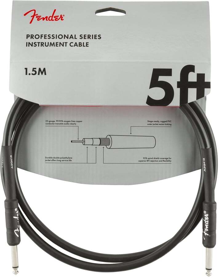 Fender Professional Series Instrument Cable 5ft