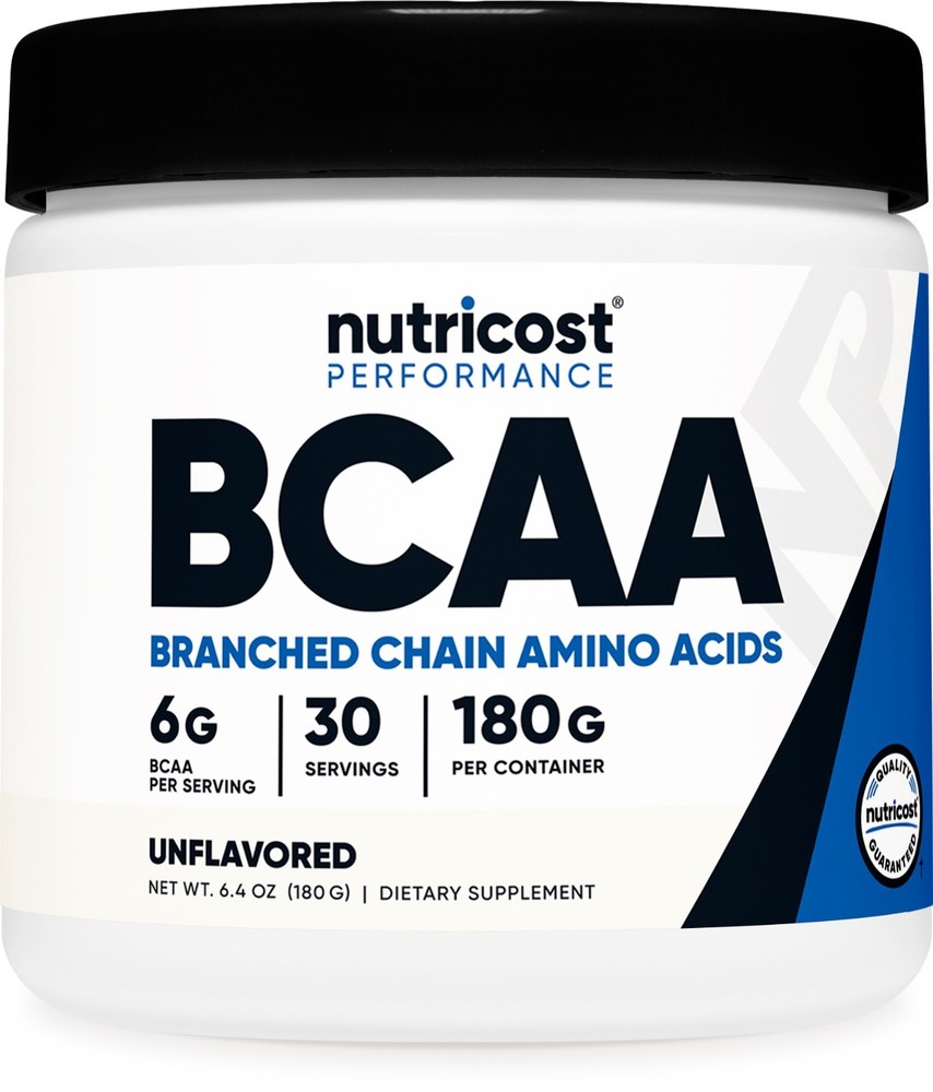 Nutricost BCAA Powder (Unflavored) 30 Servings- 6000mg Per Serving, High Quality