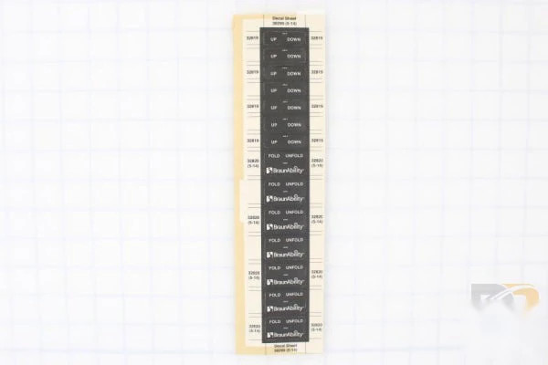 38290-1 DECAL SHEET HAND PENDANT