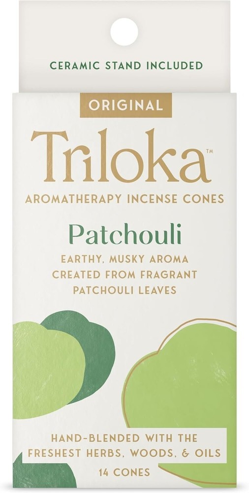 Patchouli Incense Cones with Holder - 20 grams - 14 Cones