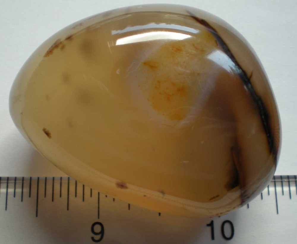 Dendritic Agate Polished Palmstone Madagascar sc750f