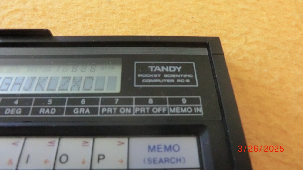 VINTAGE TANDY PC-6 BASIC Pocket Computer