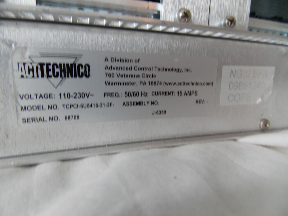 ACT Techno TCPCI-6U8416-21-2F VME Mainframe