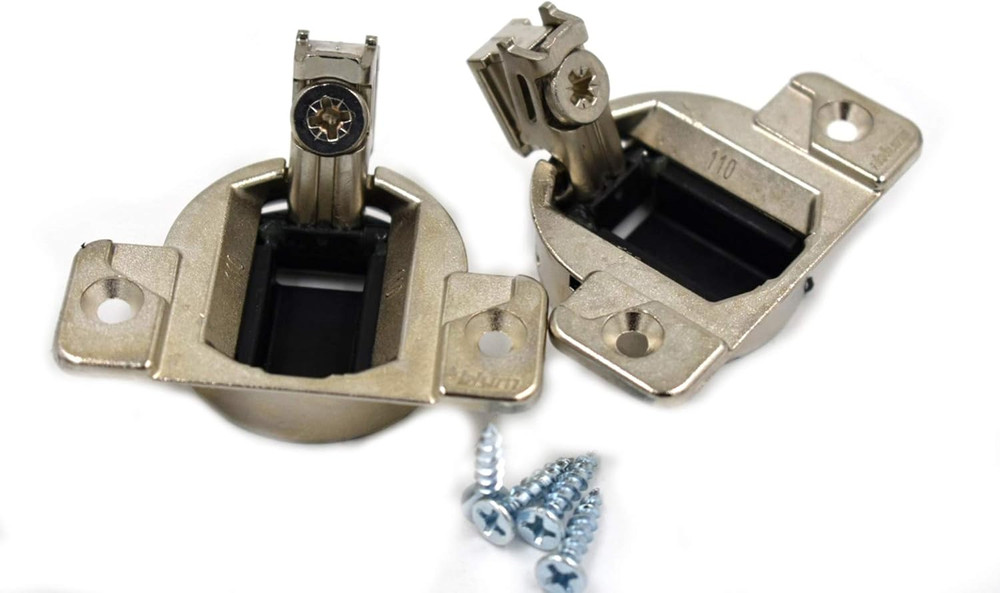 Compact 33 Hinge (Screw on Type) for Face Frame Cabinets with Screws -2 Pack