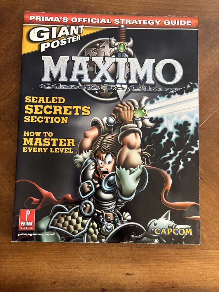 Maximo Ghosts to Glory Official Strategy Guide with Sealed Secrets NO POSTER