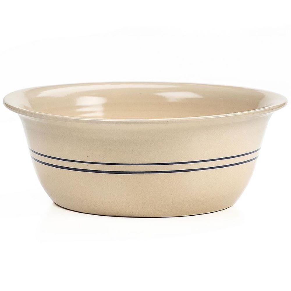 Heritage Blue Stripe Stoneware Wash Basin
