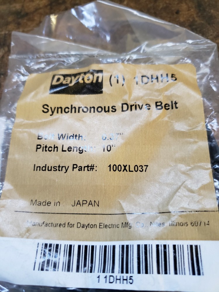 New Timing Belt 100XL037