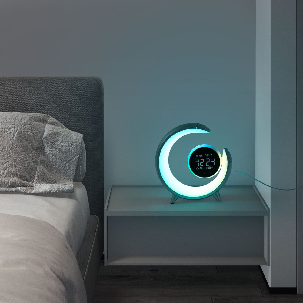 USB LED Desk Home Office Bedside Night Light Reading Lamp,Round,Touch Control