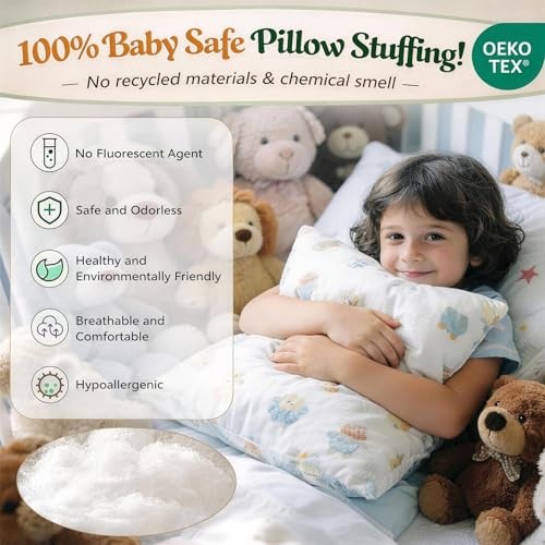 Pillow Stuffing 2.5lb/40oz, Polyfill Stuffing for Stuffed Animals, 2.5 Pounds