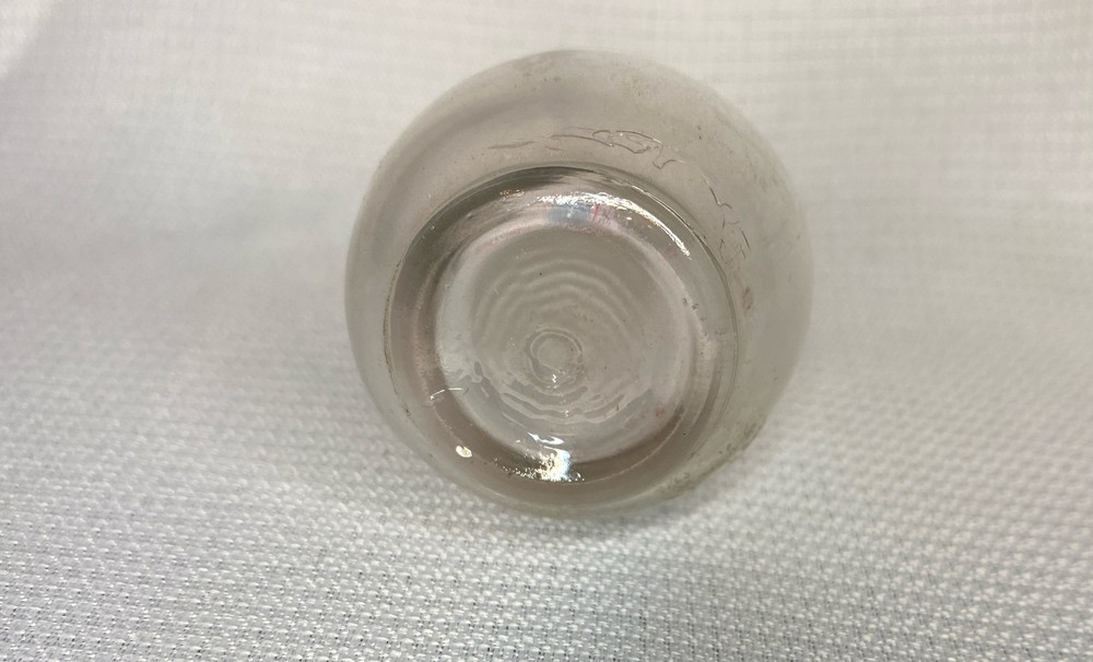 Vintage Clear Glass Bottle
