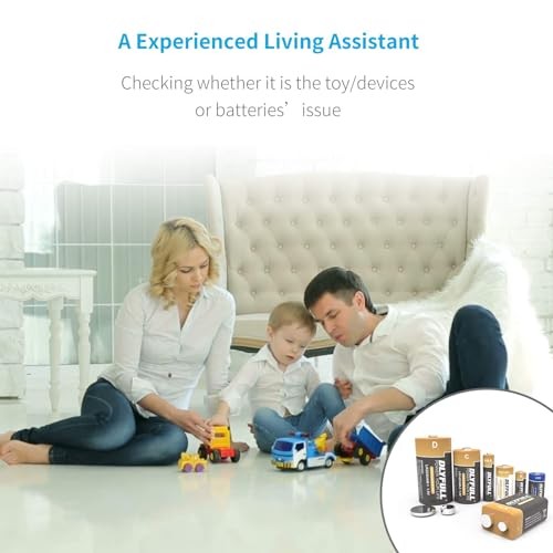 Universal Battery Tester with LCD Display, Multi Purpose Small Battery