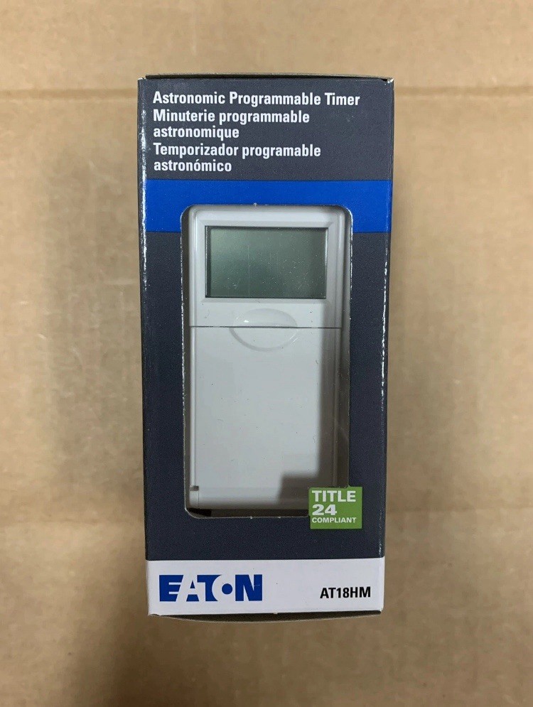 Eaton AT18HM-W Astronomic Programmable Timer Wall Switch White 120V 15A