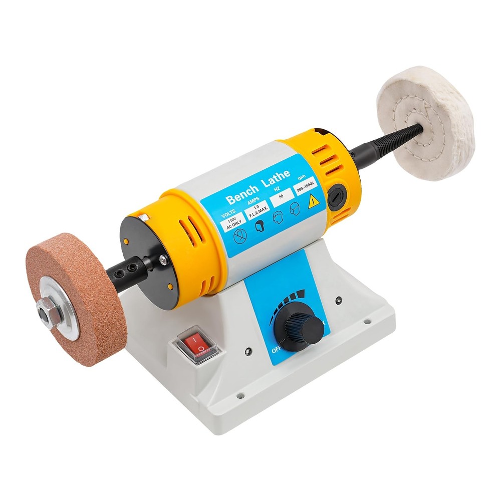 Pro Jewelry Bench Polisher Bench Lathe Polishing Buffer Grinder Buffing Machine