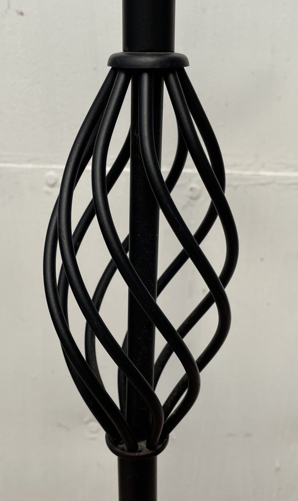 Black Wrought Iron Fireplace Tool Stand