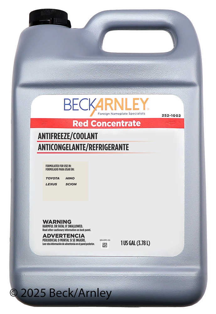 Engine Coolant / Antifreeze Beck/Arnley 252-1002