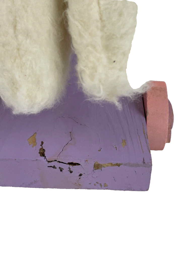 Vintage Plush Rabbit Pull Toy