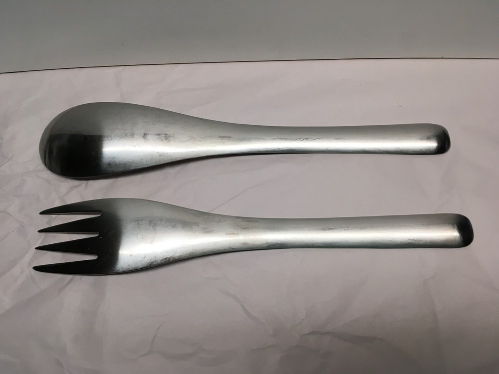 Boda Nova Stainless Steel Salad Server 12" - 2 Piece Spoon Fork Set