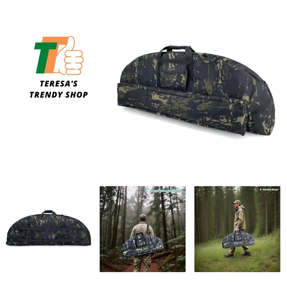 Compartmentalized Soft Bow Case - Portable Archery Solution with Arrow Storage