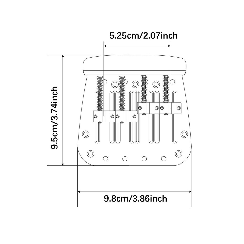 4 String Bass Bridge T Shaped Musical Instrument Accessory