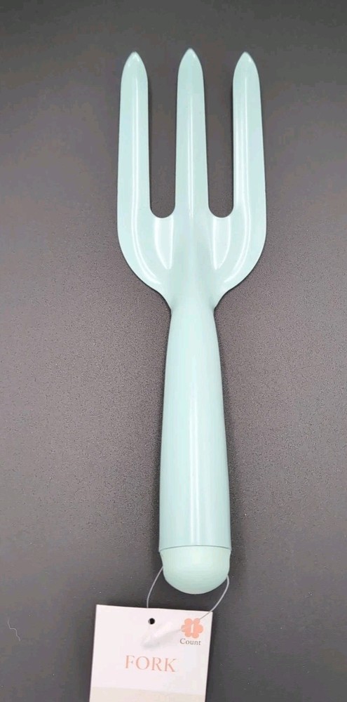Handheld metal garden fork