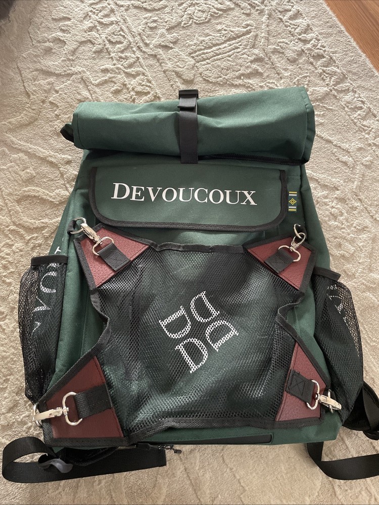 NEW Devoucoux Waterproof Green Backpack
