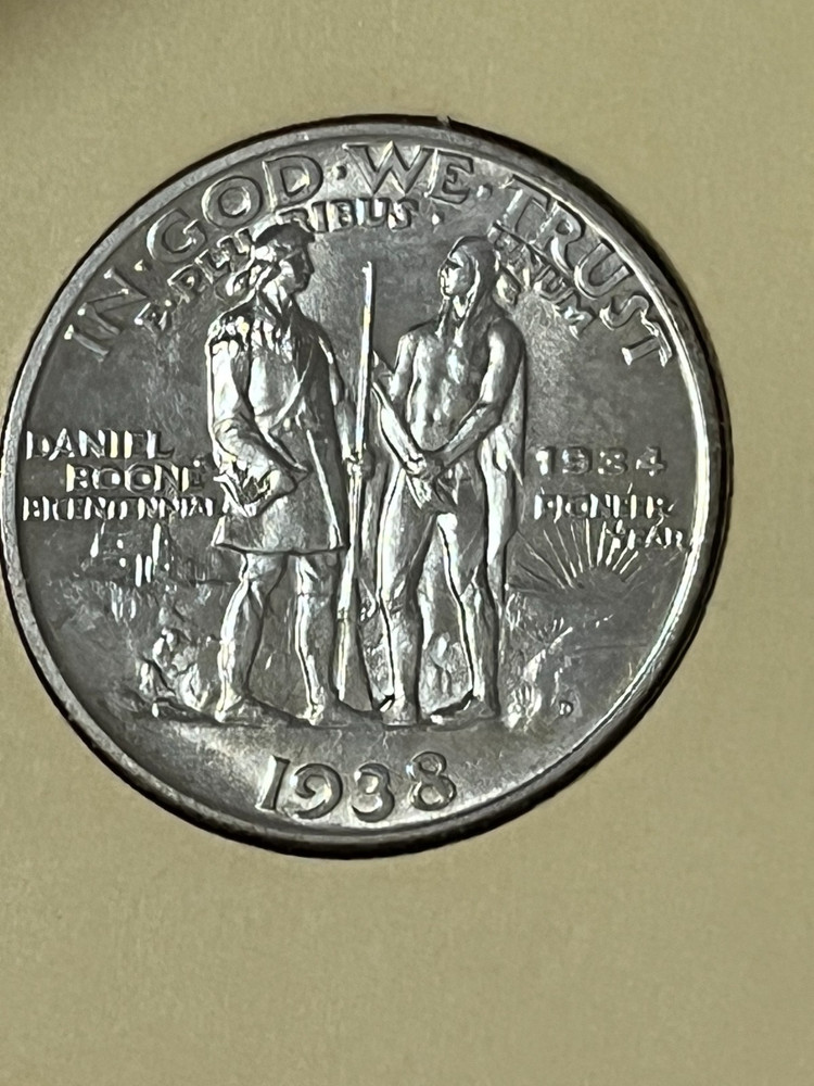 1938-D Boone Commemorative Half Dollar