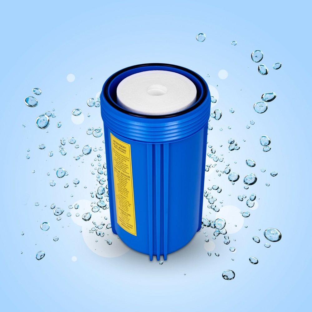 High Capacity Blue Whole House Water Filter System with Sediment Filter