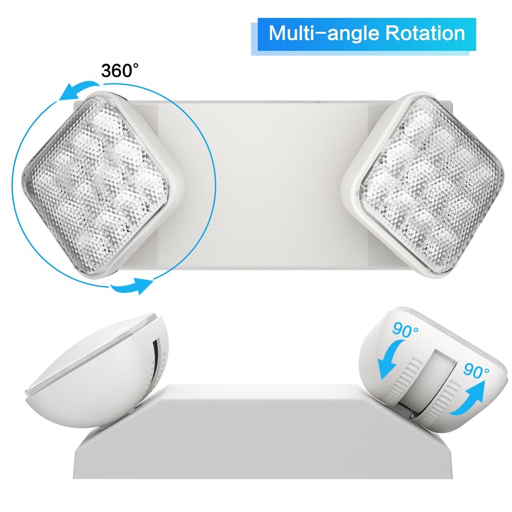 UL Listed 12 Packs Led Emergency Light with Exit LightBattery Backup for Home.